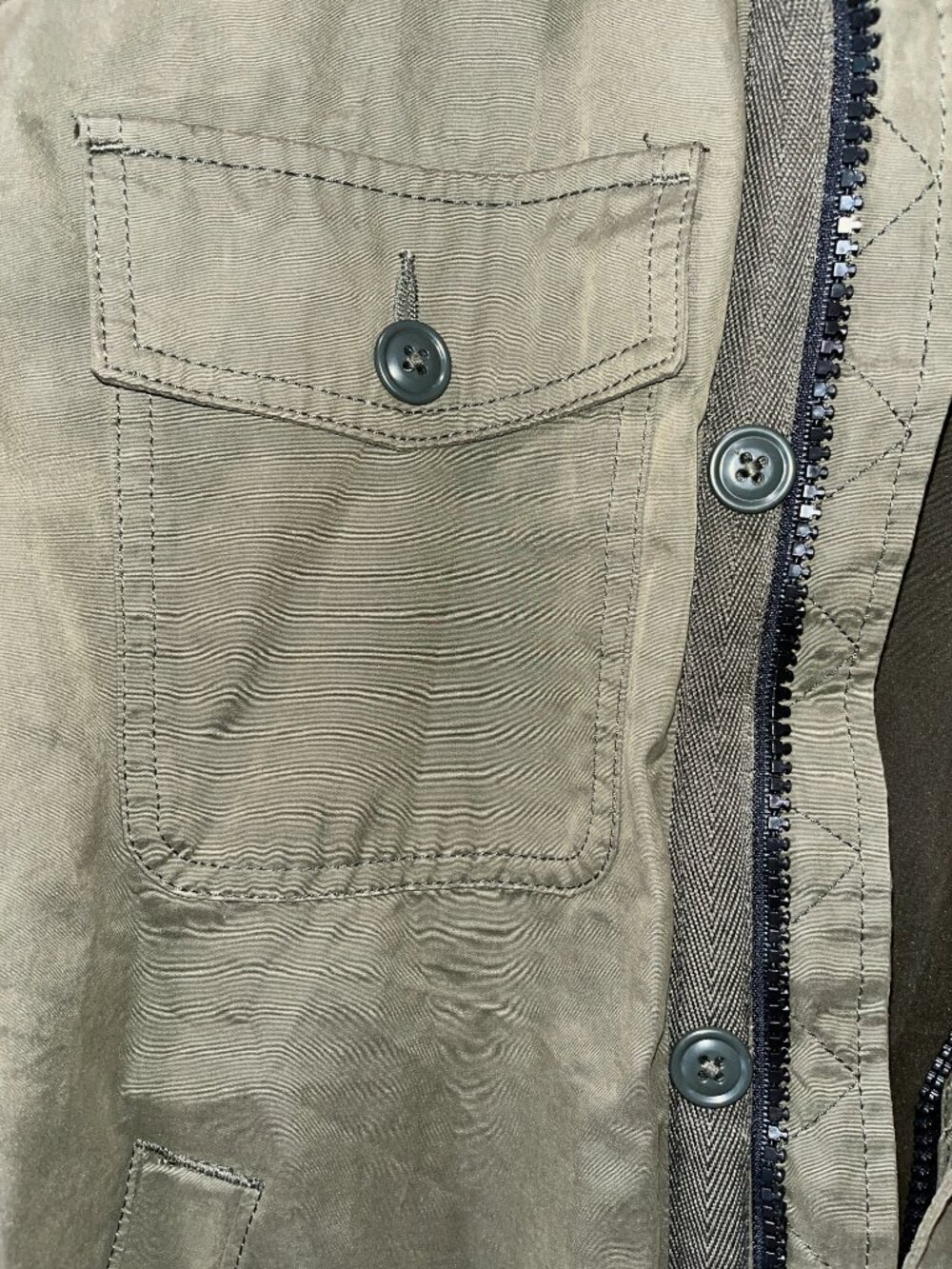 Abercrombie & Fitch Lightweight Field Jacket Olive Green - Picture 4 of 4